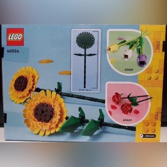 Lego Sunflowers 40524 NIB LEGO Sunflowers Building Kit,  Flower Building Toy - Picture 2 of 2